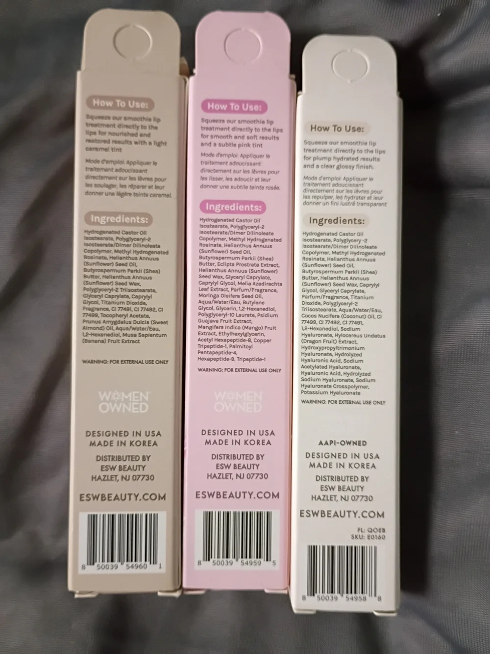 ESW Beauty Smoothie Lip Trio